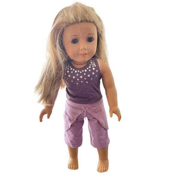 American Girl Dressed Isabelle Doll Purple outfit